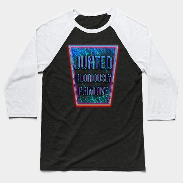 Junted Neon Baseball T-Shirt by oktored